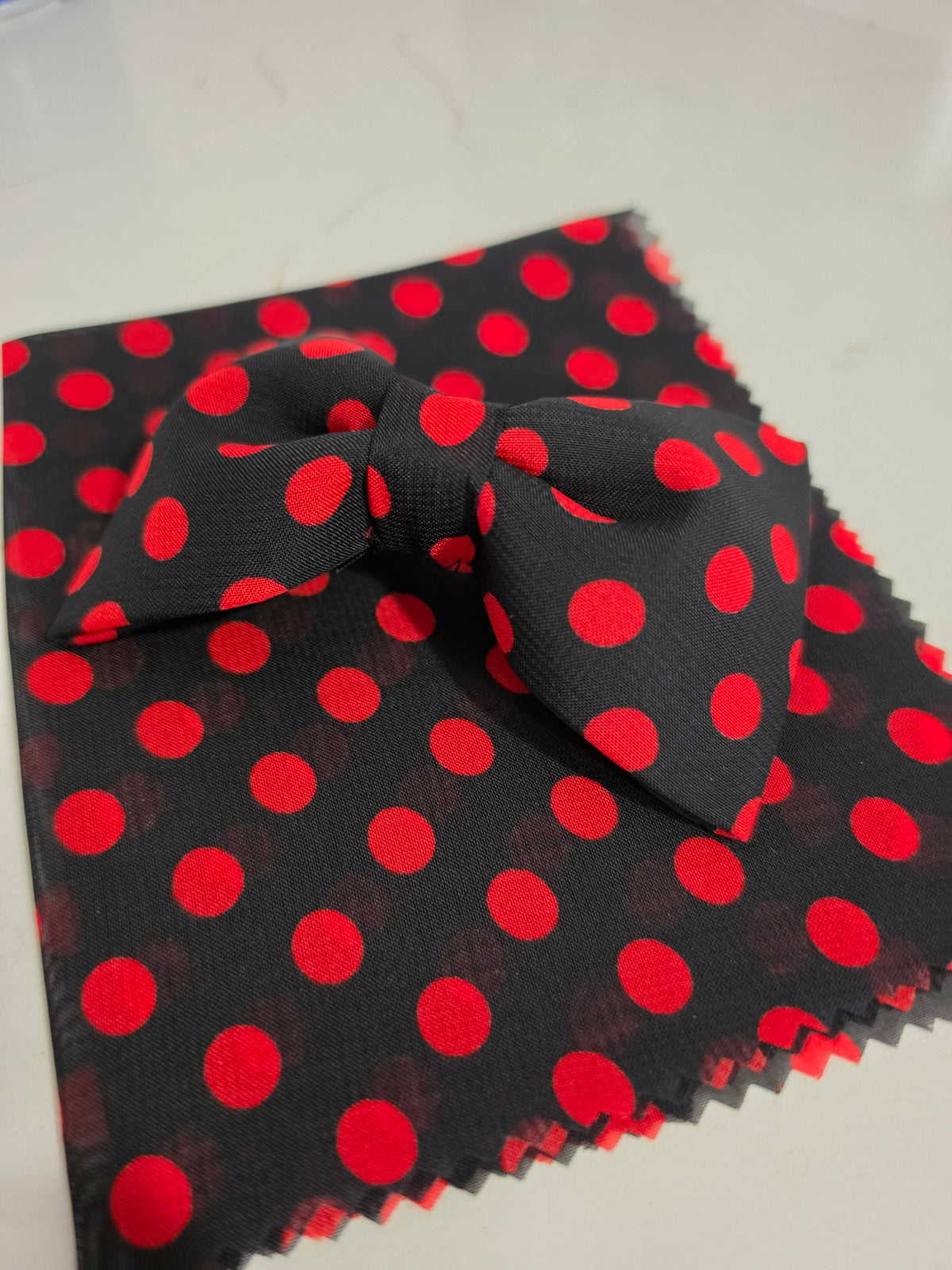 Black and Red Pokadot