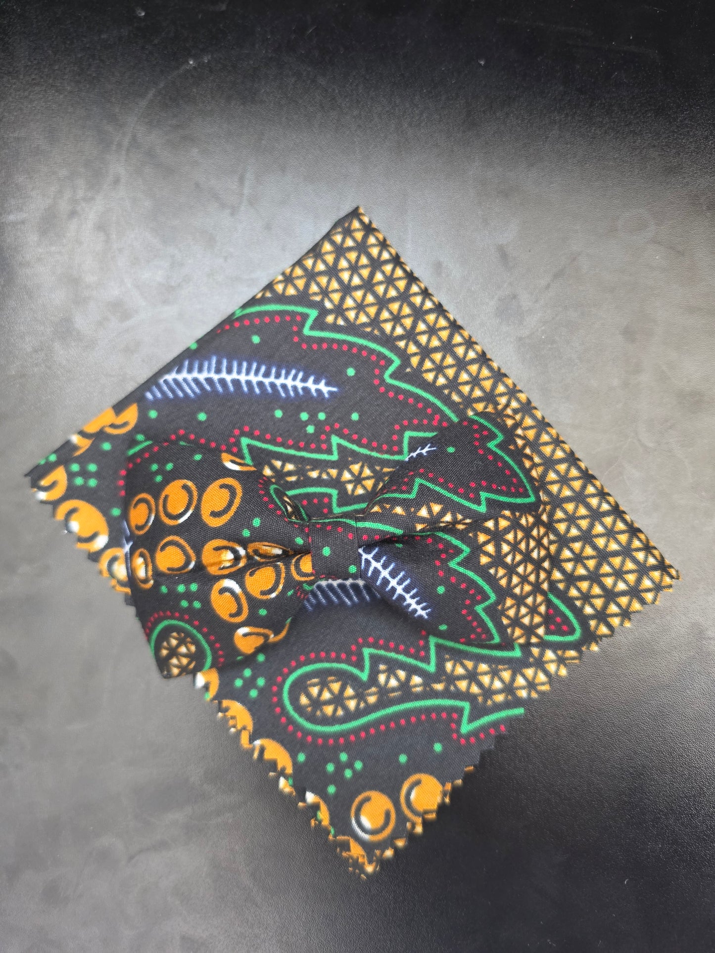 Geometric Brown Black and Green